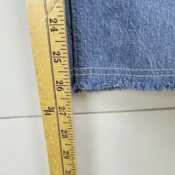 NEW RAILS The Getty Crop High Rise Wide Leg LIGHT INDIGO Patchwork Jean WOMEN 30